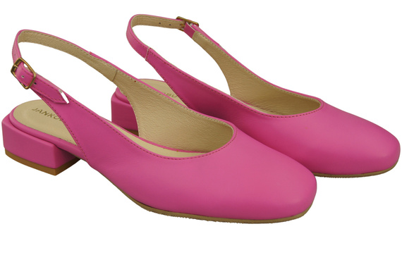 Damen Schuhe Sandalen Fuchsie Flacher Absatz Naturleder 206 ElitaBut