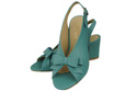 Damenschuhe Türkisfarbene Sandalen, natürlich genarbtes Leder, 148 L ElitaBut