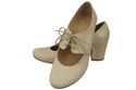 Schuhe Damenschuhe, Naturleder, Beige 161 ElitaBut