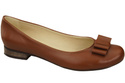 Damen Ballerinas, Naturleder, Braun 702 ElitaBut