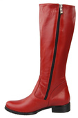 Damenstiefel, Stiefel, Naturleder, Rot 884 ElitaBut