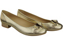 Damen Ballerinas Naturleder Gold 894 ElitaBut
