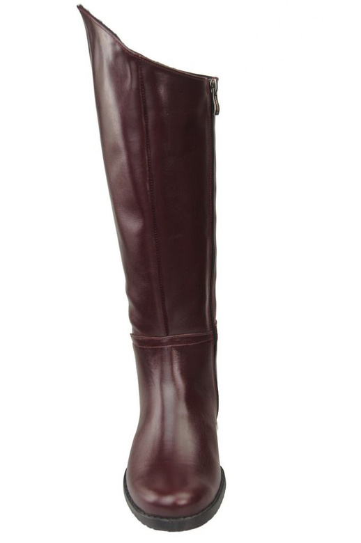 Schuhe Damenstiefel Stiefel, Naturleder 124 Bordo ElitaBut