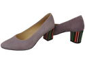 Damenschuhe Pumps Lila Natürliches Wildleder Dekorativer Absatz 158 von ElitaBut