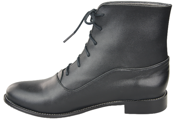 Damenstiefel Frühling/Herbst, Naturleder, Schwarz, 155 L, ElitaBut