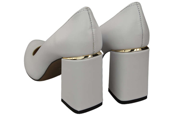 Damenschuhe Pumps Weiß Naturleder 179 ElitaBut