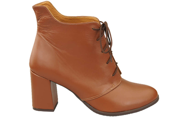 Damenschuhe Schnürstiefel Frühling/Herbst Naturleder Rot 174 L ElitaBut