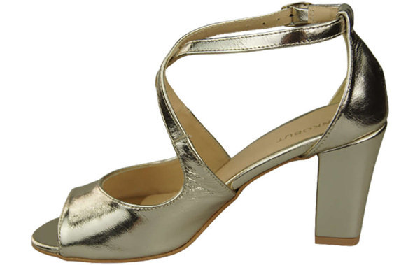 Damenschuhe Sandalen Gold Naturleder 186 ElitaBut