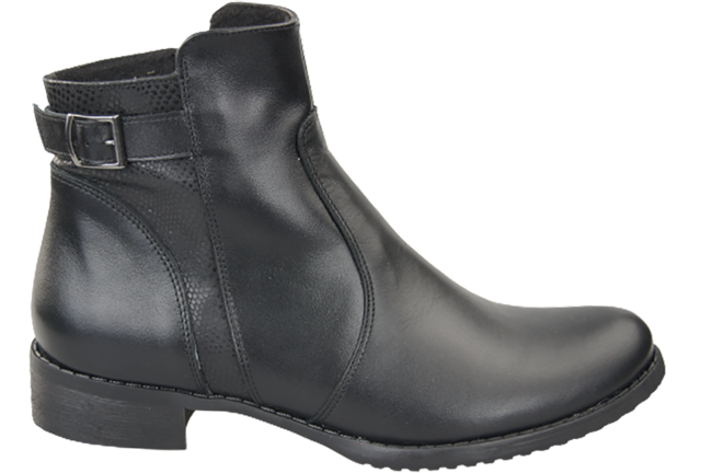 Winter-Damenstiefel, Naturleder, Schwarz 156 von ElitaBut