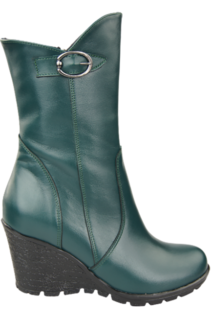 Damen-Keilstiefel, Naturleder, Malachite 750 ElitaBut