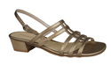 Damenschuhe Sandalen mit flachem Absatz Gold 622 ElitaBut
