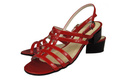 Damenschuhe Sandalen mit flachem Absatz Rot 622 ElitaBut
