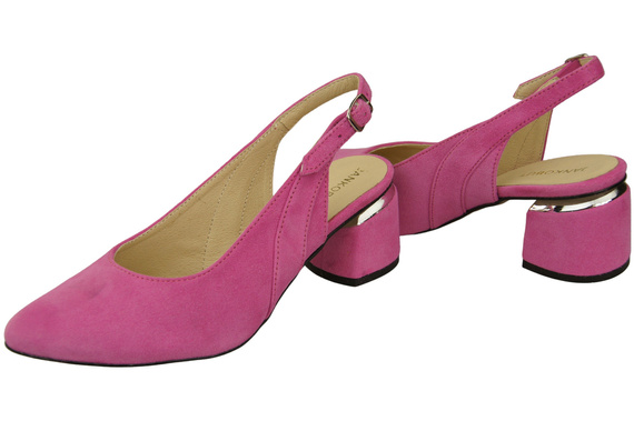 Damensandalen aus natürlichem Wildleder Fuchsia Eleganz und Komfort 196 von ElitaBut