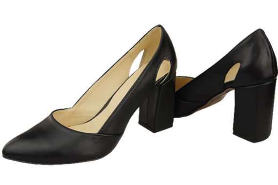 Damenschuhe Pumps Schwarz Naturleder 184 ElitaBut