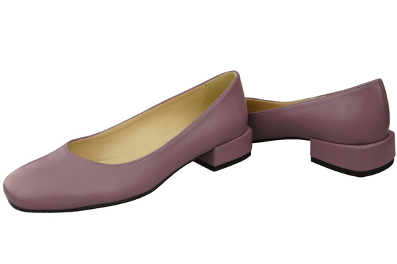 Bequeme Frauen Schuhe Lilienfarben Flats Natural Leder 204 ElitaBut