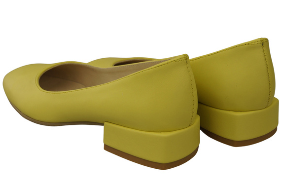 Bequeme Frauen Schuhe Zitrone Flats Natural Leder 204 ElitaBut