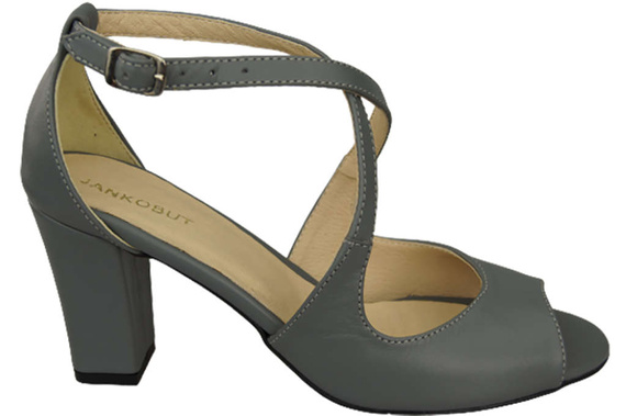 Damenschuhe Sandalen Grau Naturleder 186 ElitaBut