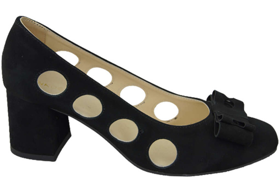 Damenschuhe Pumps Schwarz, natürliches Wildleder 182 ElitaBut