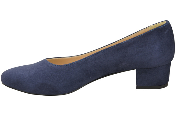 Bequeme Damen-Schuhe Marineblau aus echtem Veloursleder 220 Z ElitaBut