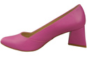 Damen Pumps Fuchsie Echtleder Spitz Zehen Absatz ElitaBut 221
