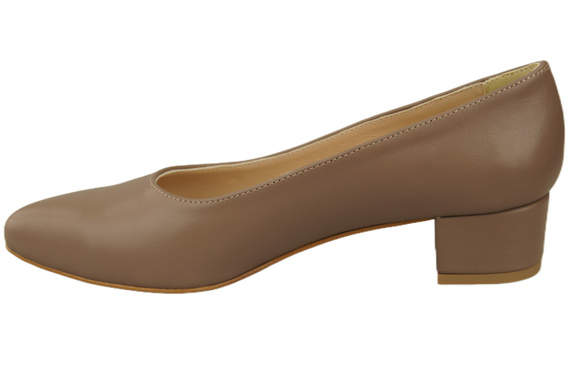 Damen Pumps Cappuccino Dunkel mit niedrigem Absatz zeitlose Eleganz und Komfort 220 ElitaBut