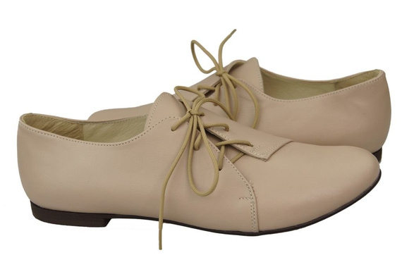 Damen-Ballerinas Cappuccino, Naturleder 110 ElitaBut