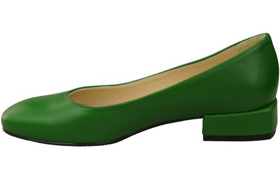 Bequeme Frauen Schuhe Grün Flats Natural Leder 204 ElitaBut