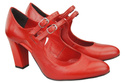 Damenschuhe Pumps Rot Naturleder 105 ElitaBut