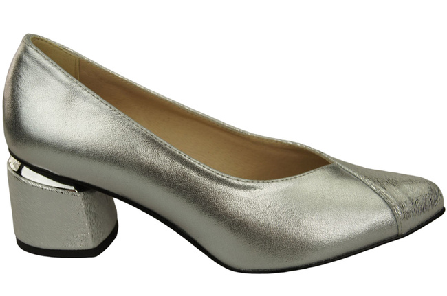 Einzigartige Damenschuhe aus Naturleder Fühlen Sie Luxus an Ihren Füßen Silber 191 ElitaBut