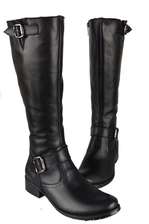 Damenstiefel, Stiefel, Naturleder, Schwarz 747 ElitaBut