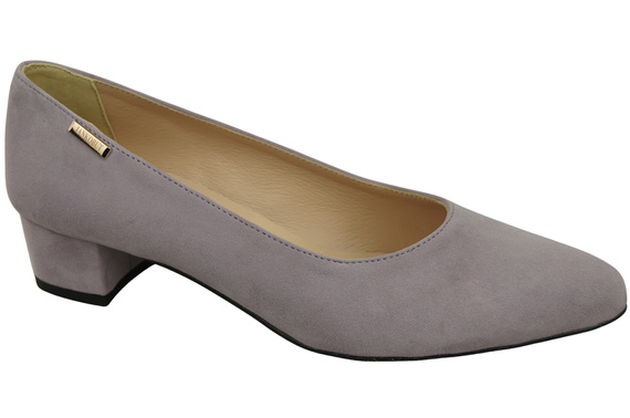 Bequeme Damen-Schuhe Lilienfarben aus echtem Veloursleder 220 Z ElitaBut
