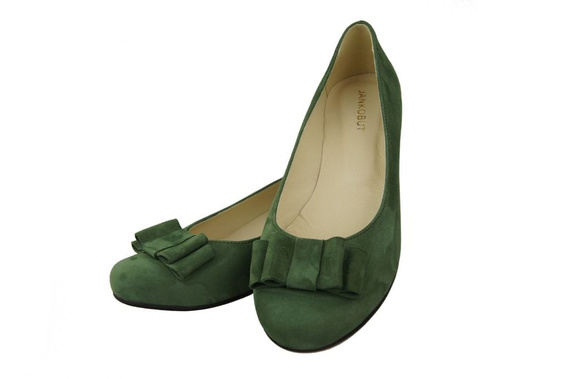 Damenschuhe Ballerinas Flasche Naturleder Wildleder 126 ElitaBut