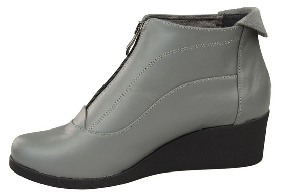 Winterstiefel für Damen, Naturleder, Grau 133, Z ElitaBut