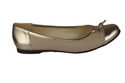 Damen-Ballerinas, durchbrochen, Naturleder, goldbeige 661 ElitaBut