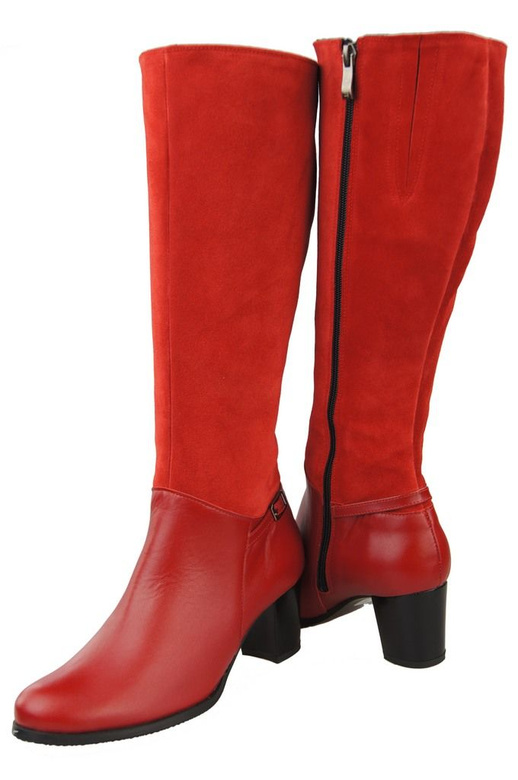 Schuhe Damenstiefel, Naturleder 101 Red ElitaBut