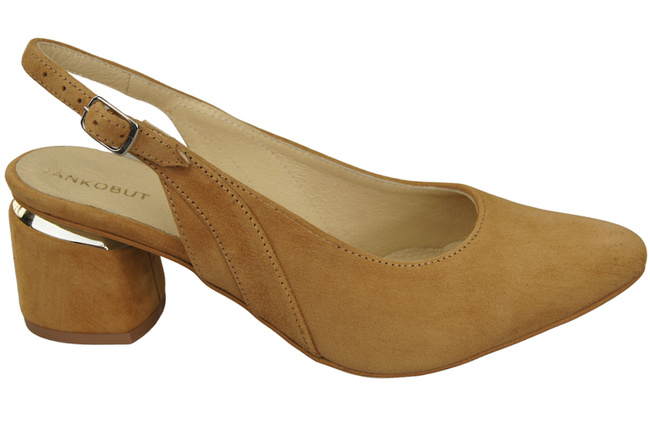 Damensandalen aus natürlichem Wildleder, rote Eleganz und Komfort 196 von ElitaBut