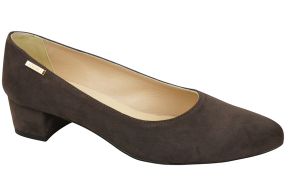 Bequeme Damen-Schuhe Schokolade aus echtem Veloursleder 220 Z ElitaBut