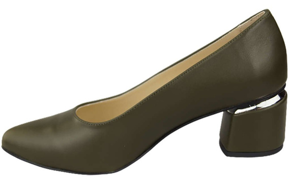 Damenschuhe Olivenpumps, Naturleder 143 ElitaBut