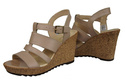 Damenschuhe Sandalen, Naturleder Cappuccino 921 ElitaBut