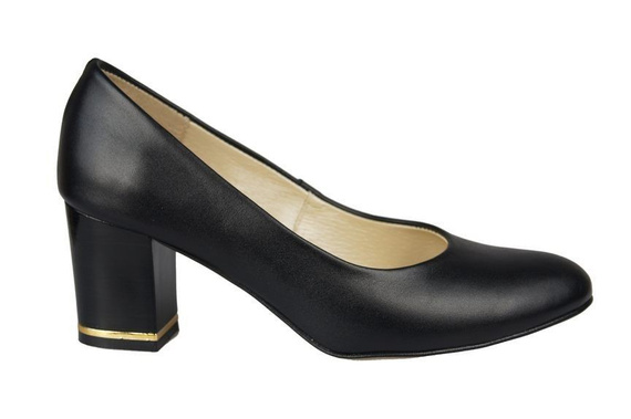 Damenschuhe Pumps Naturleder Schwarz 818 ElitaBut