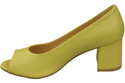 Damenschuhe PEEP TOE Lemon Pumps Naturleder mit beschichtetem Absatz 192 ElitaBut