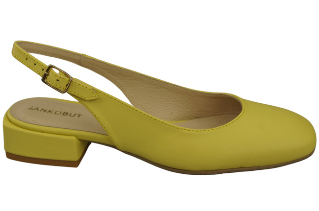 Damen Schuhe Sandalen Zitrone Flacher Absatz Naturleder 206 ElitaBut