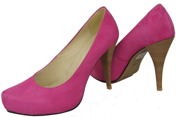 Damenschuhe Pumps Fuchsia Naturleder Wildleder 644 ElitaBut
