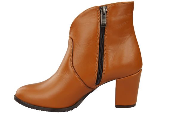 Damenstiefel Frühling/Herbst, Naturleder, Rot, 152 L, ElitaBut