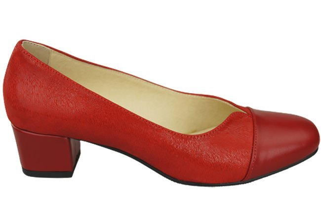 Damenschuhe Pumps Naturleder 164 Rot ElitaBut