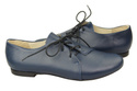 Damen-Ballerinas Marineblaues Naturleder 110 ElitaBut