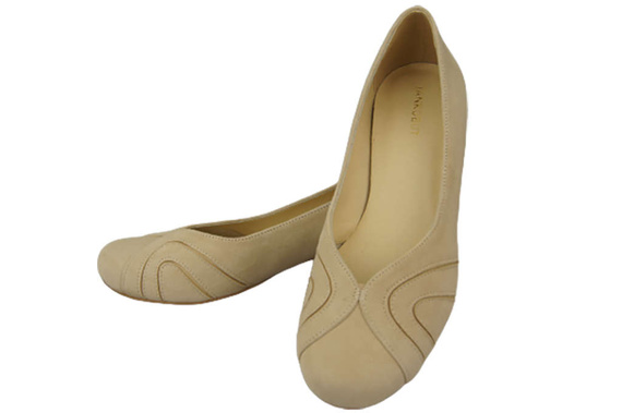 Damenschuhe Pumps, natürliches Wildleder, Beige 786 von ElitaBut