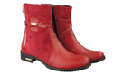Damenschuhe Stiefel, Naturleder, Rot 885 ElitaBut
