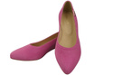 Bequeme Damen-Schuhe Fuchsie aus echtem Veloursleder 220 Z ElitaBut