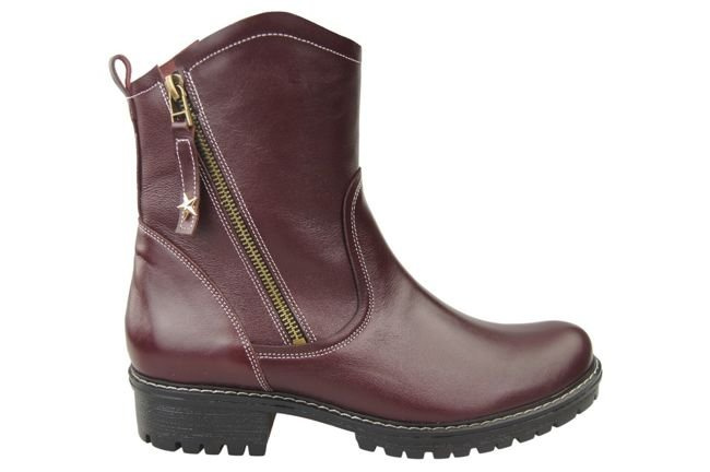 Damenstiefel Naturleder Burgund 122 ElitaBut